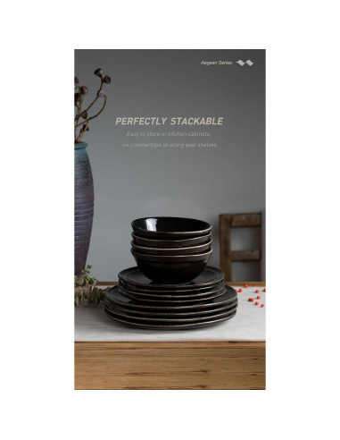 Juego de Vajilla Famiware Aegean 12 Piezas para 4 Personas