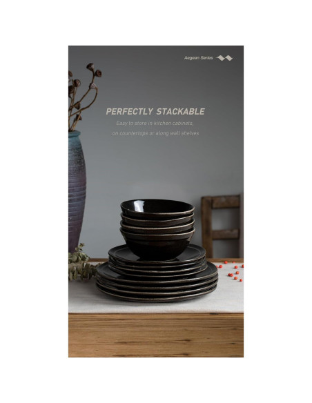 Juego de Vajilla Famiware Aegean 12 Piezas para 4 Personas