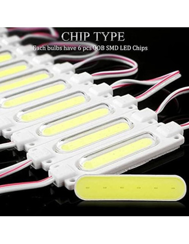 100 Módulos LED 12V IP65 Luz para Inflables y Carteles