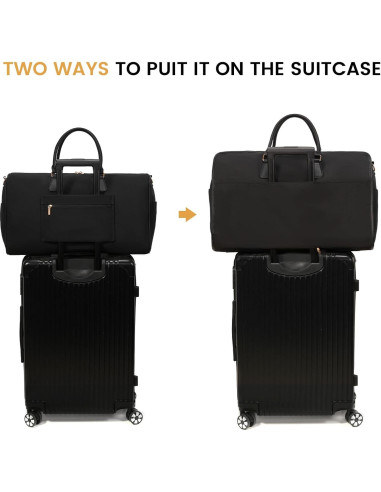 Bolsa de Ropa LOVEVOOK 3 en 1 para Viaje - Negro