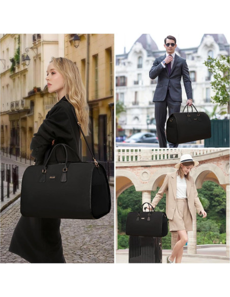 Bolsa de Ropa LOVEVOOK 3 en 1 para Viaje - Negro
