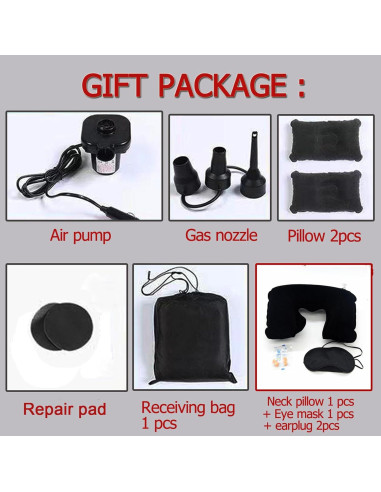 Colchón Inflable para Coche Onirii 140x89 cm con Bomba