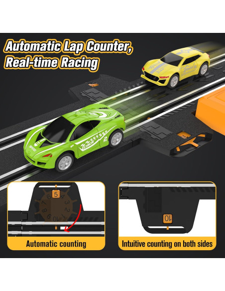 Set de Pista de Carreras Eléctrica Mccreadee 5.61m 4 Coches