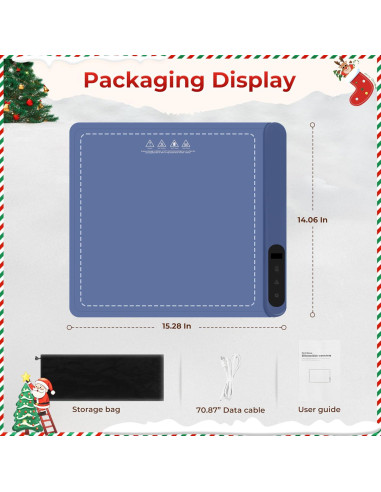 Alfombrilla Calentadora Plegable XUPAINC Blue-S 300W 38.86x35.66cm