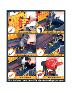 Banco de herramientas transformable Deejoy para niños 1.75 kg 2