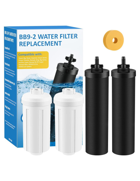 Filtro de Agua LUFFYLIVE Compatible Berkey - Paquete de 4