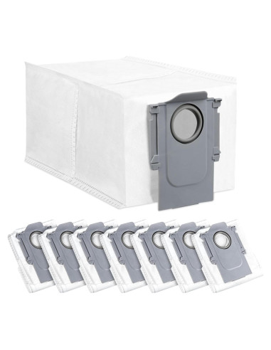 8 Bolsas de Polvo Roborock Q Revo/Saros 10 - Capacidad 2.7L