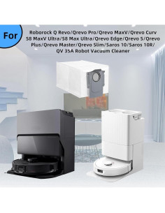 8 Bolsas de Polvo Roborock Q Revo/Saros 10 - Capacidad 2.7L 2