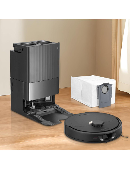 8 Bolsas de Polvo Roborock Q Revo/Saros 10 - Capacidad 2.7L