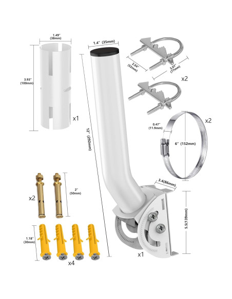 Kit de Montaje Starlink Burbifro - Soporte Ajustable en J