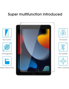 Protector de Pantalla OMOTON para iPad 10.2" (9na, 8va, 7ma Gen) Vidrio Templado 2
