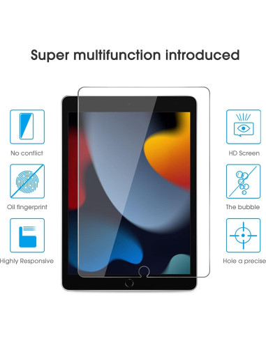 Protector de Pantalla OMOTON para iPad 10.2" (9na, 8va, 7ma Gen) Vidrio Templado