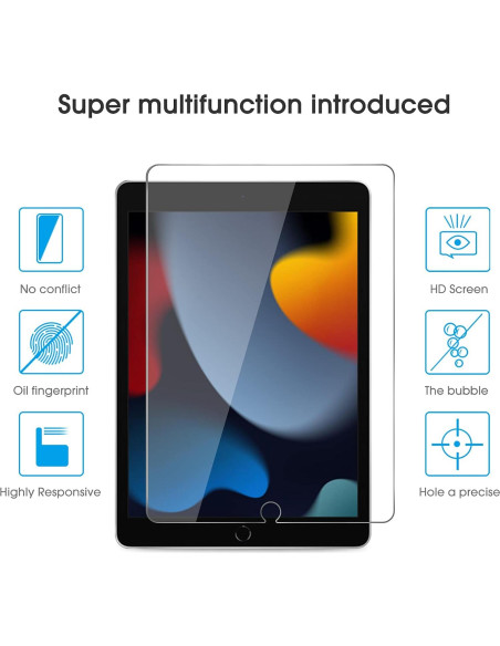 Protector de Pantalla OMOTON para iPad 10.2" (9na, 8va, 7ma Gen) Vidrio Templado