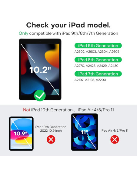 Protector de Pantalla OMOTON para iPad 10.2" (9na, 8va, 7ma Gen) Vidrio Templado