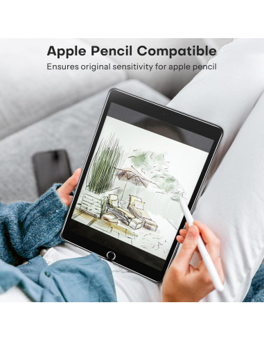 Protector de Pantalla OMOTON para iPad 10.2" (9na, 8va, 7ma Gen) Vidrio Templado