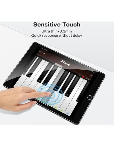 Protector de Pantalla OMOTON para iPad 10.2" (9na, 8va, 7ma Gen) Vidrio Templado