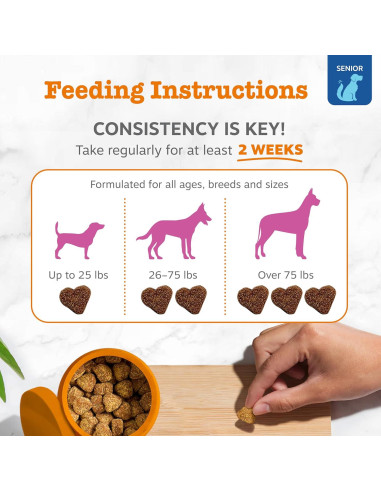 Zesty Paws Suplemento Articular para Perros - 90 Masticables de Pollo