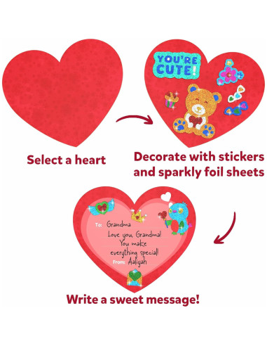 Skillmatics Foil Fun - Kit Corazones de Amistad Creativo