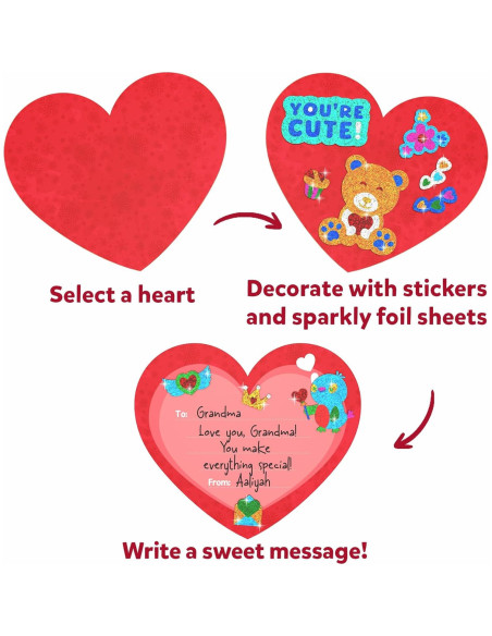 Skillmatics Foil Fun - Kit Corazones de Amistad Creativo