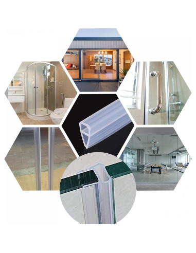 Sello de baño en forma de U Gump's grocery 3m transparente