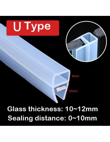 Sello de baño en forma de U Gump's grocery 3m transparente