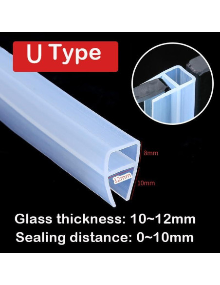 Sello de baño en forma de U Gump's grocery 3m transparente