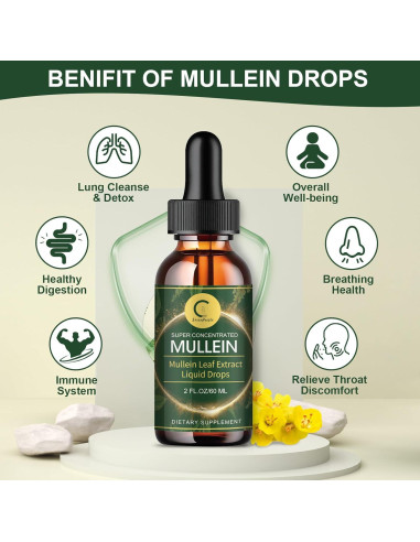 Gotas de Mullein GPGP GreenPeople 59.15 ml - Suplemento Natural