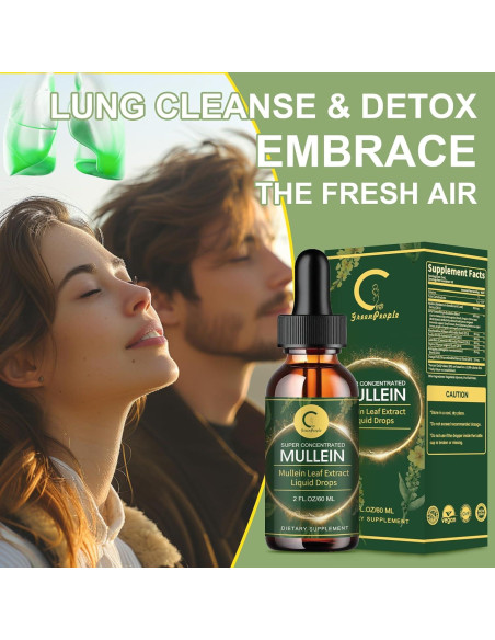Gotas de Mullein GPGP GreenPeople 59.15 ml - Suplemento Natural