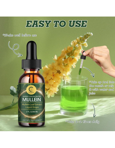 Gotas de Mullein GPGP GreenPeople 59.15 ml - Suplemento Natural