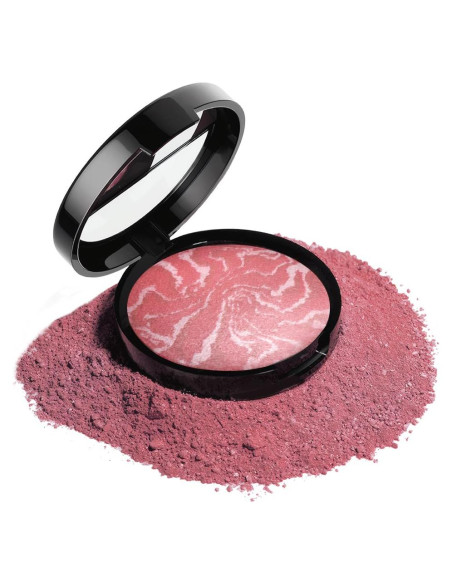 Rubor Marmoleado Horneado FeiCuiYun 2-en-1 Crema Rosa
