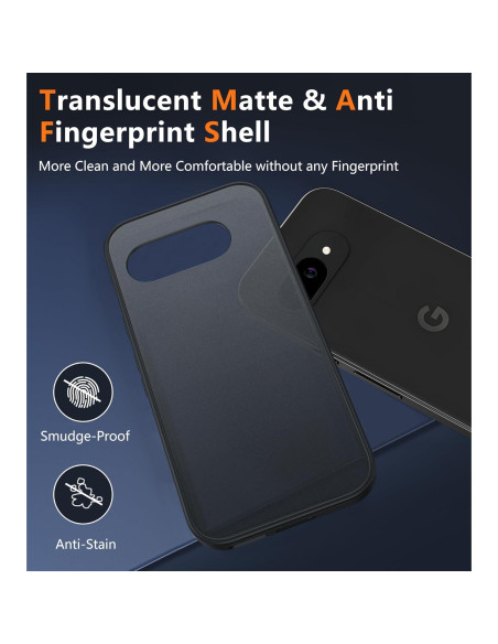 Funda FNTCASE para Google Pixel 9a - Antigolpes y Mate Negra
