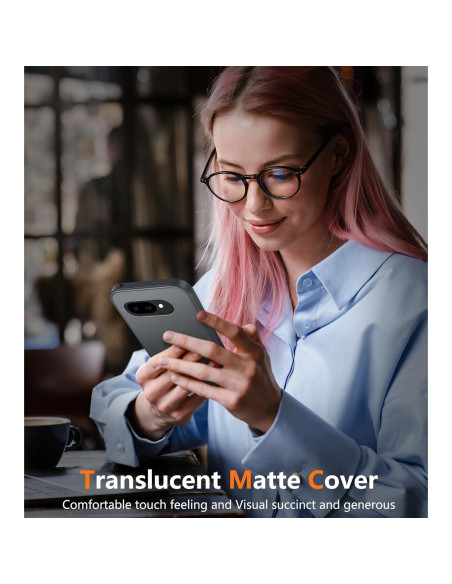 Funda FNTCASE para Google Pixel 9a - Antigolpes y Mate Negra