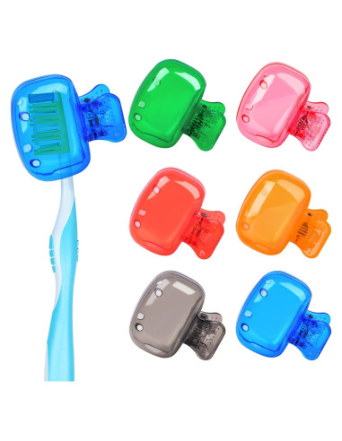6 Cubiertas de Cepillo de Dientes Atiloy con Clip y Drenaje