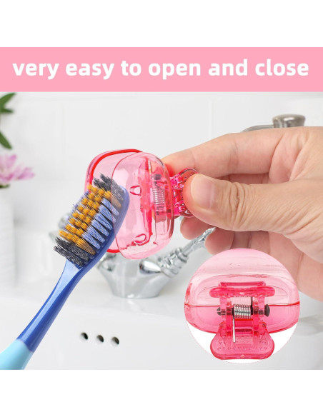 6 Cubiertas de Cepillo de Dientes Atiloy con Clip y Drenaje