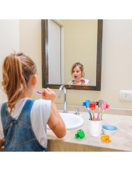 6 Cubiertas de Cepillo de Dientes Atiloy con Clip y Drenaje