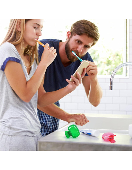 6 Cubiertas de Cepillo de Dientes Atiloy con Clip y Drenaje