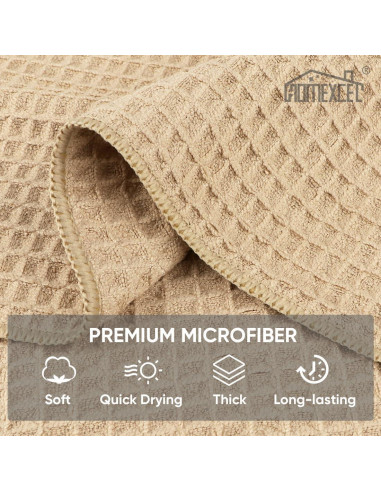 Paños de Microfibra HOMEXCEL 30x30 cm Ultra Absorbentes - 6 Unidades