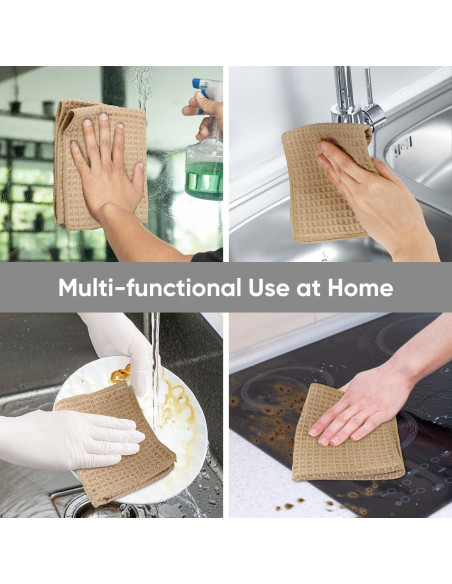 Paños de Microfibra HOMEXCEL 30x30 cm Ultra Absorbentes - 6 Unidades