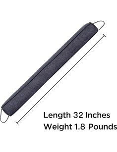 Tapón de Draft para Puerta Habibee 81.3 cm Negro Lavable 2