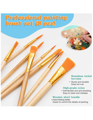 Set de Pintura Acrílica Koseibal 48 Piezas con Caballete