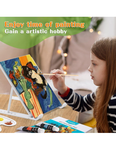 Set de Pintura Acrílica Koseibal 48 Piezas con Caballete