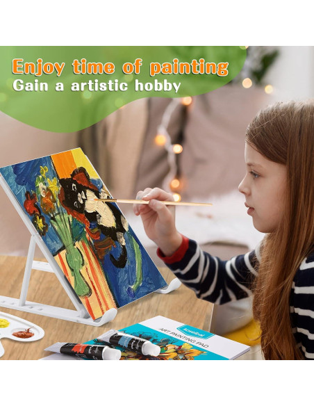 Set de Pintura Acrílica Koseibal 48 Piezas con Caballete