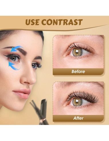 Rizador de Pestañas Eléctrico Rewdut 2-en-1 USB 3 Modos Temperatura