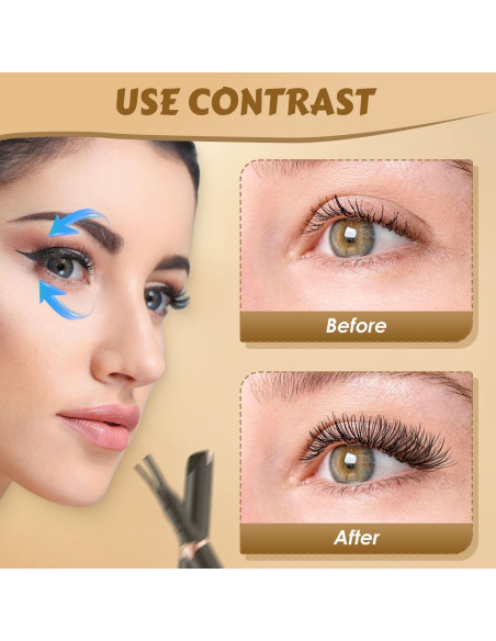 Rizador de Pestañas Eléctrico Rewdut 2-en-1 USB 3 Modos Temperatura