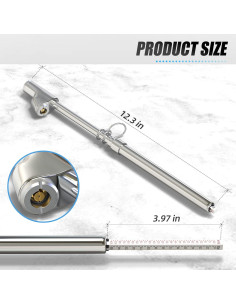 Medidor de Presión de Neumáticos MEANLIN Doble Cabeza 10-150 PSI 2