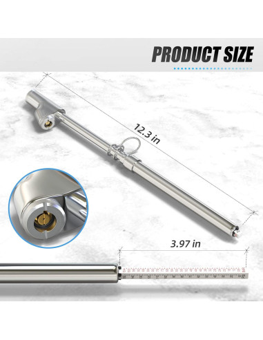 Medidor de Presión de Neumáticos MEANLIN Doble Cabeza 10-150 PSI