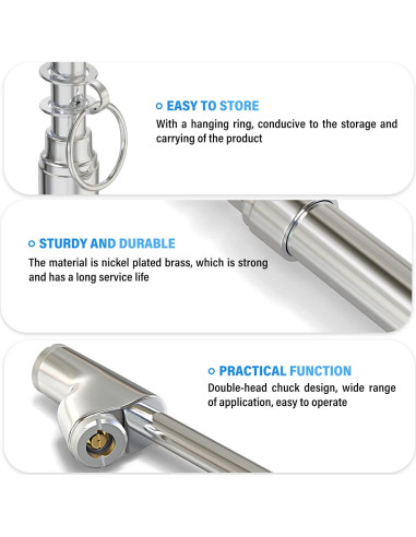Medidor de Presión de Neumáticos MEANLIN Doble Cabeza 10-150 PSI