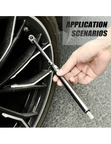 Medidor de Presión de Neumáticos MEANLIN Doble Cabeza 10-150 PSI