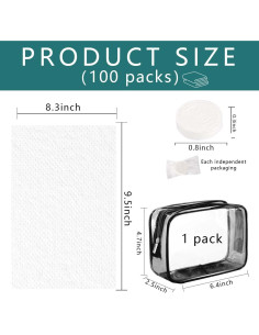 Toallas Comprimidas Desechables OBTANIM 100 PCS para Viaje 2