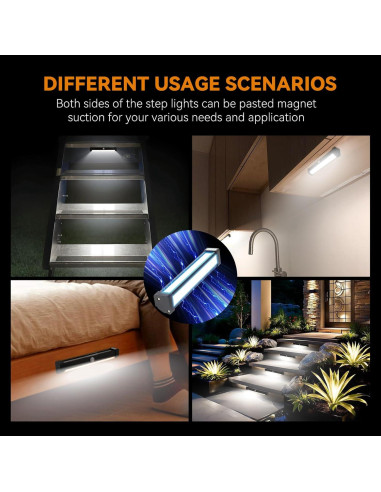 Luces de Escalera LED RVZONE con Sensor de Movimiento IP65
